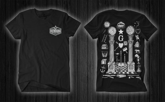 Pillars of Wisdom Tee Black